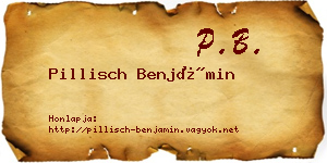 Pillisch Benjámin névjegykártya